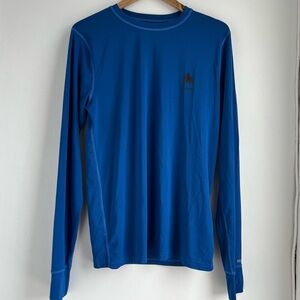 Burton Snowboards Dryride Dry Fit Athletic Baselayer Long Sleeve Shirt Large